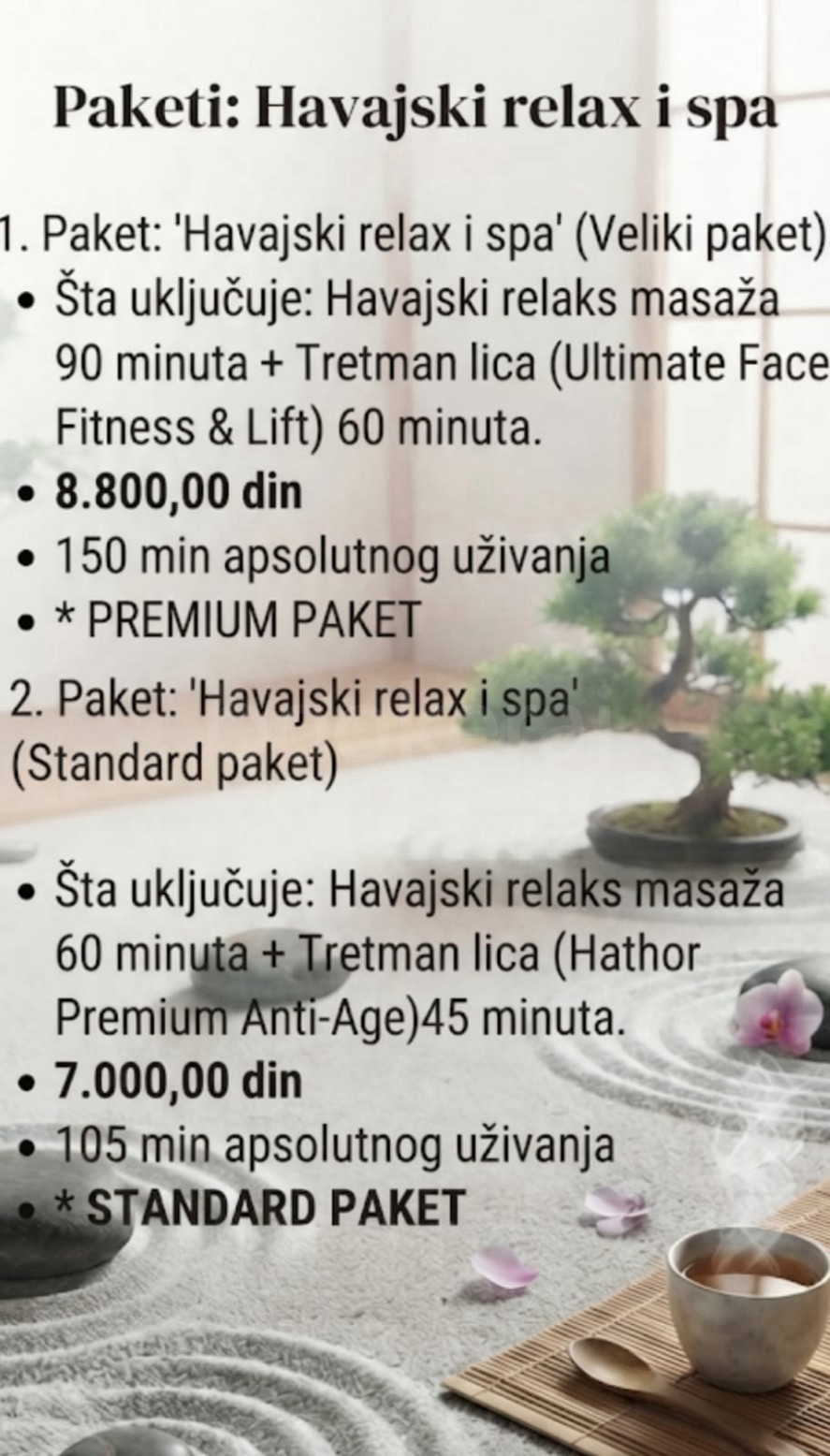 Detalji usluge